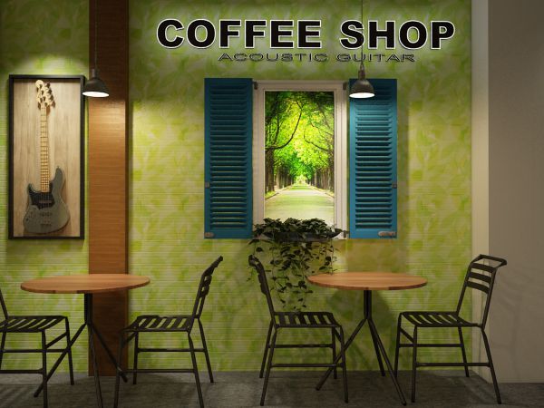 Phong cách thiết kế nội thất quán cafe thể hiện rõ ý tưởng chủ đạo của quán